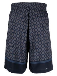 SANDRO Bermuda shorts met geometrische print - Blauw