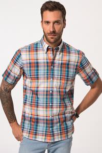 JP1880 Kurzarmhemd Karohemd Halbarm Buttondown-Kragen Modern Fit