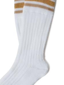 Brunello Cucinelli Kids Geribbelde sokken - WHITE 2