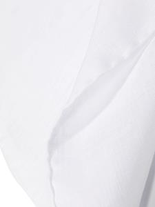 Lady Anne slub-texture linen handkerchief - Wit
