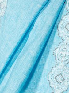 Lady Anne abstract-print handkerchief - Blauw