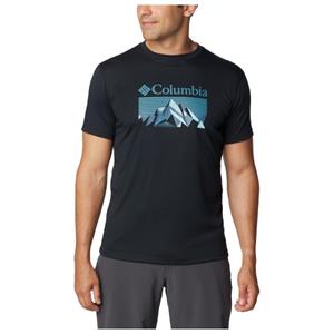 Columbia  Zero Rules Graphic Shirt S/S - Sportshirt, zwart/ fractal peaks
