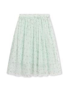 Lanvin Enfant Ceremonie plooirok met bloemenprint - Groen