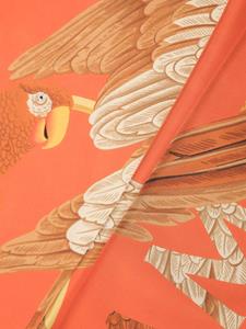 Ferragamo parrot-print scarf - Oranje
