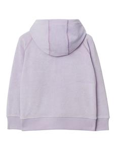 Burberry Kids zip-up terry-cloth hoodie - Paars