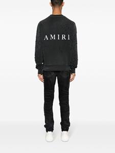 AMIRI Shotgun ripped cotton sweatshirt - Zwart
