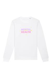 Oat Milk Club Damen vegan Sweatshirt Mental Health Matters Weiß