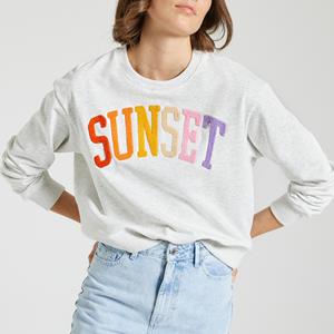 SUNCOO Sweater met ronde hals SUNSET