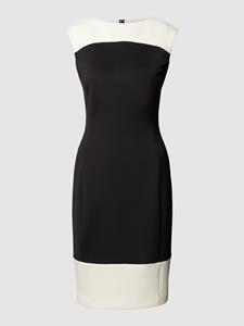 Calvin Klein Womenswear Knielange jurk met ronde hals, model 'NEOPRENE SCUBA'