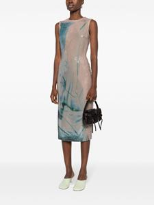 16Arlington Midi-jurk verfraaid met pailletten - Beige