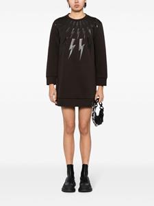 Neil Barrett Lightening Bold printed minidress - Bruin