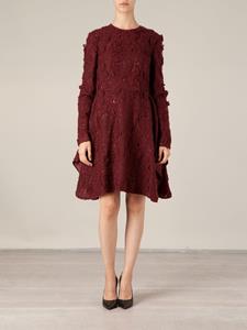 Giambattista Valli lace embroidery dress - Rood