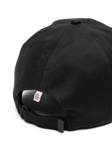 Moncler Grenoble Honkbalpet met logo-applicatie - Zwart