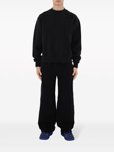 Burberry EKD embroidered straight-leg trousers - Zwart