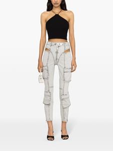 Elisabetta Franchi High waist skinny jeans - Grijs