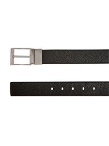 Bally leather buckle belt - Zwart