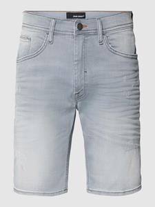 Blend Korte regular fit jeans in destroyed-look