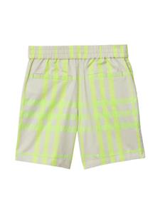 Burberry Kids check-pattern shorts - Beige