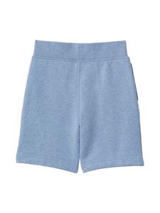 Burberry Kids logo-print cotton shorts - Blauw