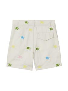 Burberry Kids EKD cotton shorts - Wit