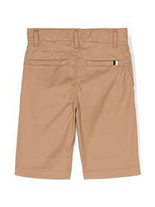 BOSS Kidswear turn-up cotton shorts - Beige