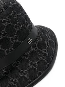 Gucci GG denim bucket hat - Zwart