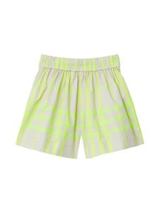 Burberry Kids check-print cotton shorts - Beige