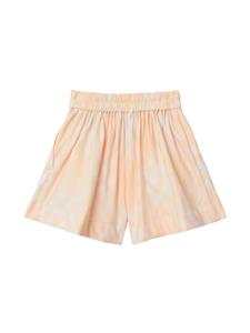 Burberry Kids check-print cotton shorts - Oranje