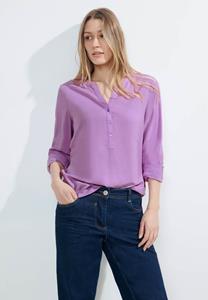 Cecil Viscose blouse met turn-up-functie