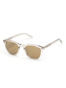 Saint Laurent Eyewear SL28 zonnebril met rond montuur - Beige