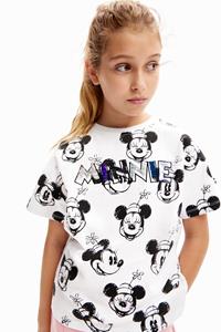 Desigual T-shirt Minnie Mouse omkeerbare pailletten - WHITE