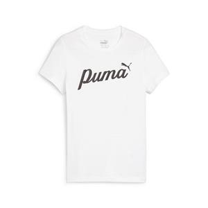 PUMA Essentials+ Script T-Shirt Mädchen 02 - PUMA white