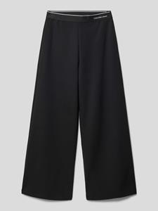 Calvin Klein Jeans Loose fit broek van viscosemix met elastische band met logo
