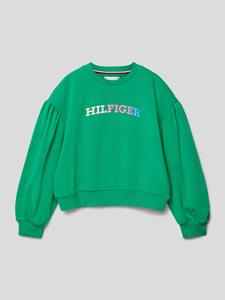 Tommy Hilfiger Teens Sweatshirt met labeldetails, model 'MONOTYPE'