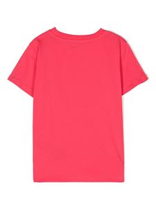 Balmain Kids logo-embellished cotton T-shirt - Roze