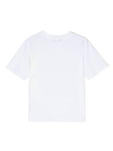 Balmain Kids logo-appliqué cotton T-shirt - Wit