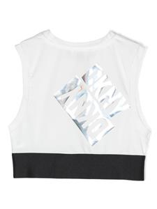 Dkny Kids Onderhemd met logoprint - Wit