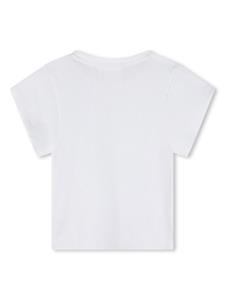 HUGO KIDS T-shirt met logoprint - Wit