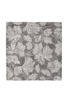 Brunello Cucinelli floral-print silk scarf - Grijs