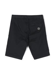 Stone Island Junior Compass-motif bermuda shorts - Blauw