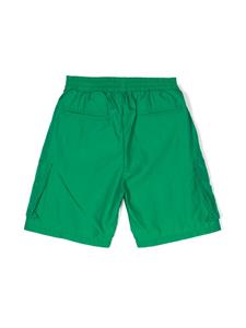 Barrow kids appliqué-logo cargo shorts - Groen