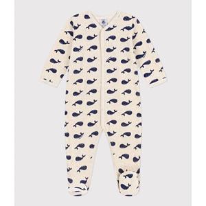 PETIT BATEAU Pyjama met walvissenprint, in fluweel