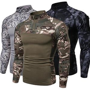 New boy 03 Nieuwe heren Camouflage Tactische Militaire Kleding Combat Shirt Assault lange mouw Strak T-shirt Legerkostuum