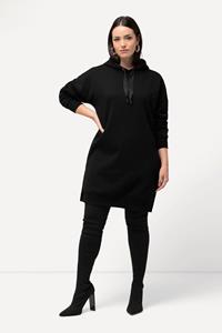 Ulla Popken Jerseykleid Sweatkleid Oversized Kapuze Langarm Minikleid
