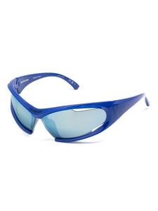 Balenciaga Eyewear Dynamo zonnebril met oversized montuur - Blauw
