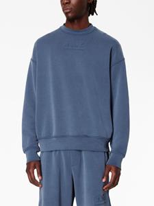 Armani Exchange Sweater met logo-reliëf - Blauw