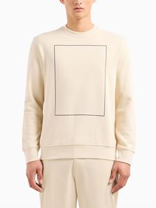Armani Exchange Sweater met logoprint - Beige