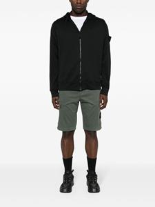 Stone Island Ghost zip-up sweatshirt - Zwart