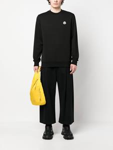 Moncler Sweater met logopatch - Zwart