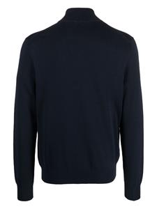 Malo Sweater met rits - Blauw